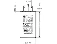 Condensateur 6 5uf cotes dimensions ljtZ
