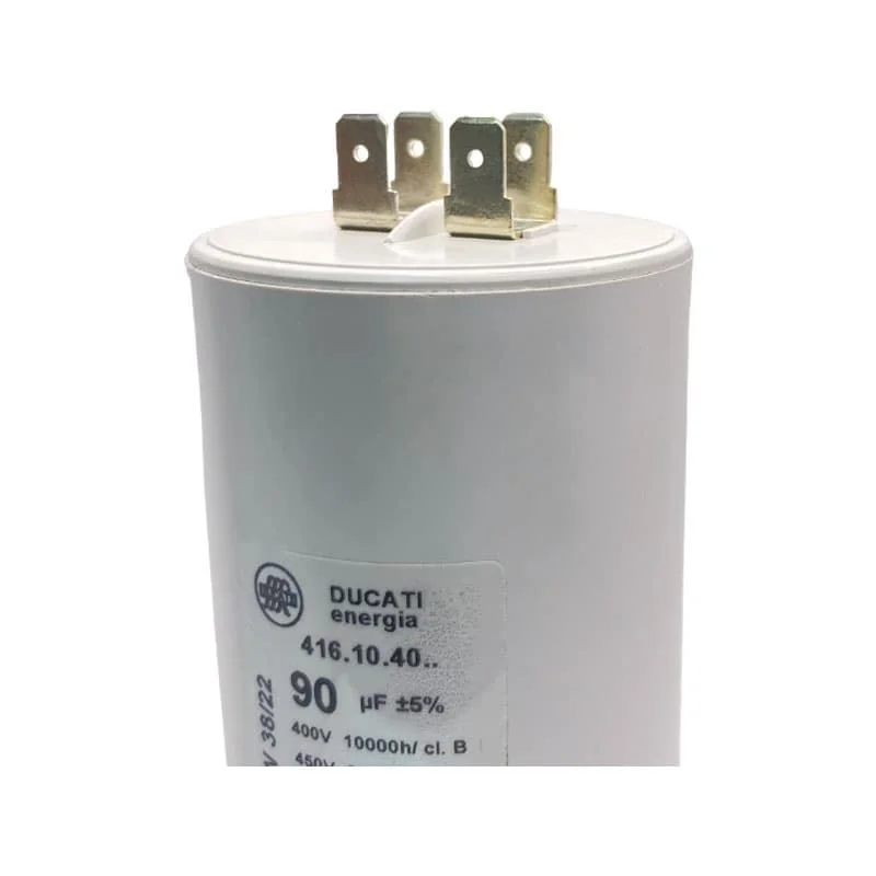 Condensateur permanent 90 µF à cosses